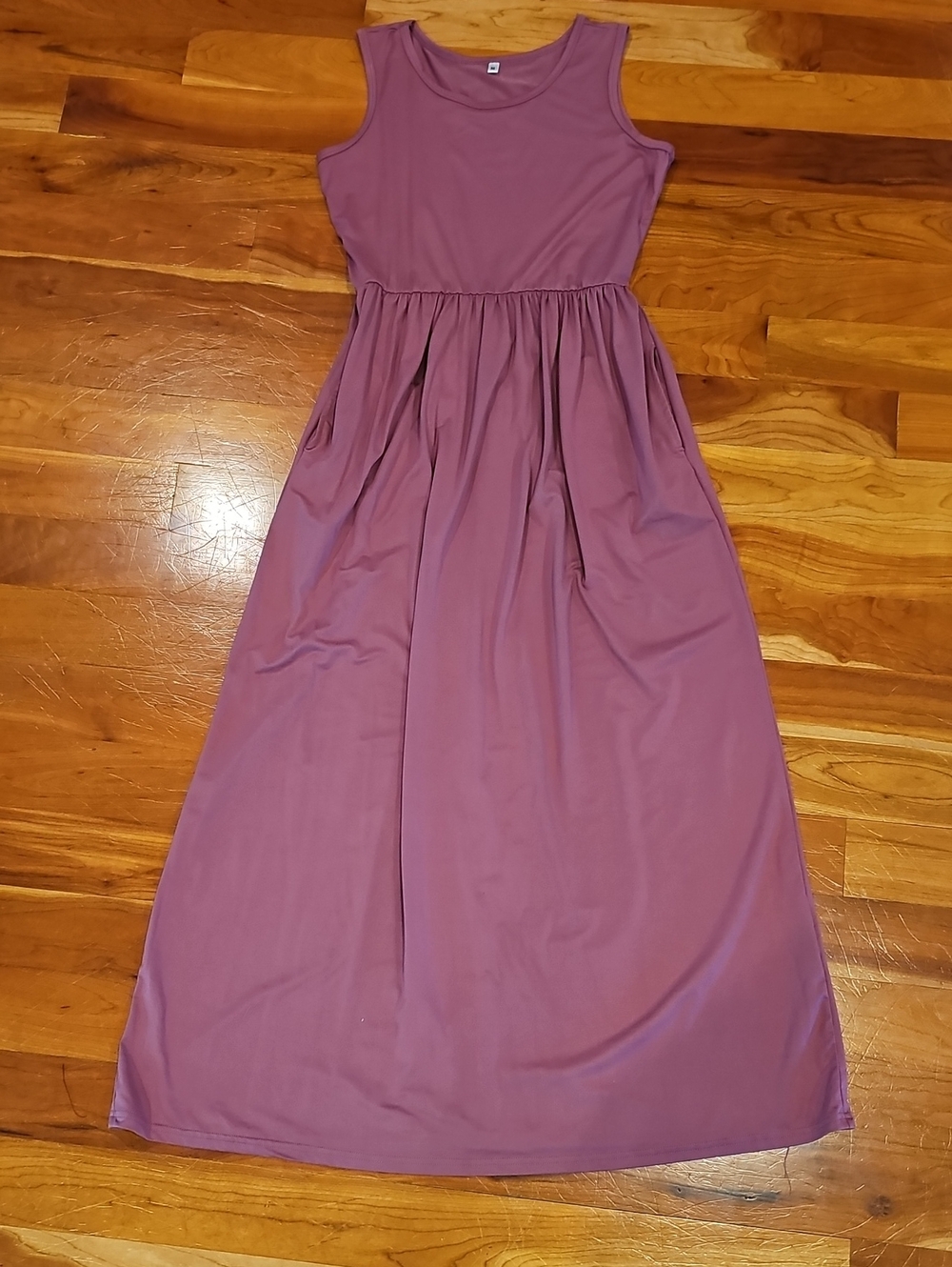 Sleeveless Mauve Maxi Dress